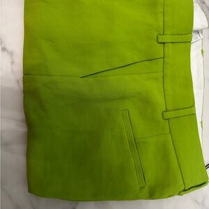Zara Full Length Trousers in a lime or bright green color
